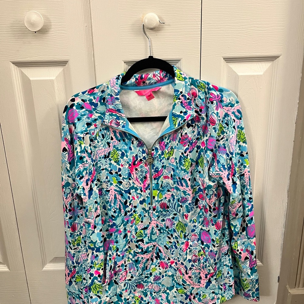 Lilly Pulitzer Blue and Pink Popover